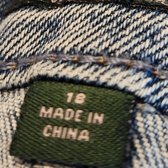 Wild Fable Raw Hem Jean Denim Distressed Skirt, Women's Size 18 - Picture 3 of 3